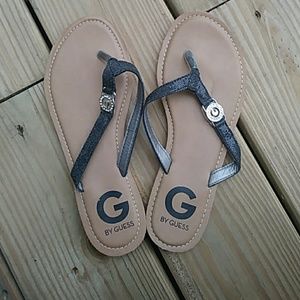 New guess black sandals